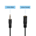 진투윤 3.5mm 오디오 연장 케이블 모노 플러그 잭 커넥터 자동차 태블릿 노트북 휴대폰 미디어 플레이어용 남녀 케이블(5.9피트/180m) : 베리엔젤