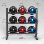 볼링공 3단 선반 볼컵 있음 볼링장 농구 진열대 축구공 체육관 블랙 (메인 이미지) : 모디슈