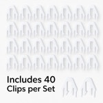 2023-0205-1496 | 1496105-00-B 엣지 클립 40PCS Tesla Model Y 1496105-00-A Sill 커버 필러 가니시 몰딩 트림 화이트 나일론 프론트 트렁크 측면...