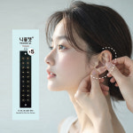 니들캣 슬림 클리어 귀지압패치 100p 귀 지압 혈자리 이혈테라피 이침 귀침 이어패치 스티커 : 와사비네코