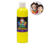 어린이 핑거 페인트 물감 250ml 형광 노랑 1P 놀이 색칠도구 : 예프다사