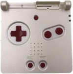 게임보이 어드밴스 SP GBA 콘솔 기념일 한정판 #4 버튼 드라이버가 포함된 JMXLDS 새로운 풀 하우징 쉘 팩 케이스 커버 : 타타글로벌