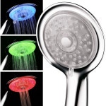 11341165 샤워기헤드 수압 절수 에어 제트 LED 터보 압력 부스트 노즐 기술이 적용된 파워스파 7색 4색 핸드헬드 샤워기헤드의 루미넥스....