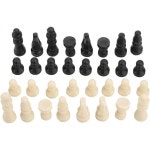 알로메조 32pcs 인터내셔널 솔리드 체스 피스 경량 휴대용 재미있는 엔터테인먼트 도구 실내외용 매끄러운 표면 : 스파크세일