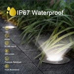 아셀러스 3W 저전압 조경 조명 접지 방수 기능이 있는 12V-24V 실외 커넥터가 Pathway Garden 1 팩의 LED : 누리브릿지