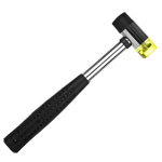 가죽공예diy 1PC 25mm 양면 소프트 탭 고무 망치 정밀 작업을 위한 단단한 플라스틱 미끄럼 방지 그립 다기능 손 도구 : 동경인터내셔널