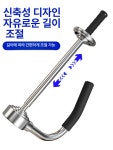 랩포장기 택배 물류 포장 수동 랩기계 롤러 손잡이 플래그십 레드그레이 필름 높이 50cm : 대문자케이마켓