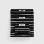 테클라 워시클로스 블랙 스트라이프 Black Stripes 30X30 : 아티브스토어