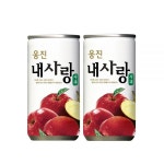 웅진 자연은 내사랑 사과주스 180ml 30개 간식 학교 어린이집 발렌타인데이 방과후 생일 : 로즈앤03