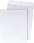 퀄리티 파크 9 x 12 흰색 봉투 깊이 고무된 플랩 포함 서류 제출 보관 또는 우편 발송에 적합 24파운드 중량 재고 상자당 250개...