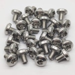 M6-1.0x8mm 스테인리스 스틸 토크 볼트 원형 헤드 식스 스타 로브 나사 풀 스레드 30개 M6-1.0x8mm : fortunabyj