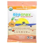 금안쇼핑투어 | SeaSnax, Roasted Seaweed Wrapz with Extra Virgin Olive Oil & Sea Salt, Toasty Onion, 5 Large Sheets, : 유진20