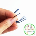MF04 알파벳클립 장식 문구 금속 메모 사진 고정 DIY 학생문구 단어조합클립 : 천경사상회