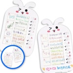 3WC 체크리스트 슬라이드 플래너 데일리 투두 위클리 할일 토끼 귀여운 계획표 : 삼월천상회