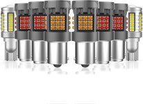 고성능 LED 테일 라이트 키트 백업 W16W + 브레이크/테일 2357 1156NA 턴 시그널 전구 콤보 안티 하이퍼 플래시 12V : OnDi 온디