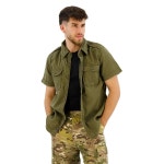 Brandit 빈티지 반팔 셔츠 Olive, 3XL : 트레이드korea