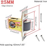 몰티스비어로드 | Qrity 1 PCS 튜브형 래치 25mm 도어 레버 핸들 내부 핸들용 모르티스 25 mm : 스카이로드몰1