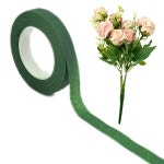 꽃다발용 티아몰 꽃 테이프 1/2인치 와이드 꽃다발 배열 줄기 랩 공예 (4 녹색) Green 4 : 한칸상점