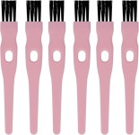 나일론 칫솔모가 있는 미니 청소 브러시 – 6팩 길이 43인치 면도기 코털 트리머 머그 뚜껑 모기등 작은 틈새용 정밀 디 분홍색 플라스틱 손잡이...
