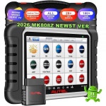 오소로시스템 | Autel 맥시COM MK808Z OBD2 스캐너 진단 도구, 안드로이드 11.0, 액티브 테스트, 28개 이상의 서비스 기능, 모든 시스템 진단, 인젝터 코딩...