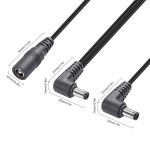 진투윤 15가지 데이지 체인 케이블 기타 3A 21mm 5개 어댑터 전원 DC 페달 15개 공급 장치 9V 스플리터 55mm 플러그용 암 1 to 5...