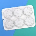 모솜 쿠키 초콜릿 실리콘 몰드 태양의 스마일 6캐비티 캔디 미니 케이크용 베이킹 젤리(태양 D_8.56x5.68x0.92인치) Sun Smile : 유엠디원
