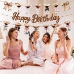마르티니스 생일 장식용 에스프레소 마티니 파티 배너 갈랜드 잔 해피 커피 칵테일 테마 컵 바첼로레트 용품 : 업라이즈원