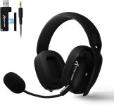 트라이앤써시드 | PC Mac 스위치용 트라이 모드(2.4GHz USB C&A 동글/BT/유선)를 갖춘 Attack Shark L80PRO 무선 게임 헤드셋 라이트시드 기술 내장 및 분리...