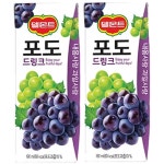 웰니스일공일 | 포도드링크190ml32팩 롯데칠성음료 델몬트 주스 : ccozystore