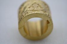 디자인팩토리DesignFactoryCo.,Ltd)디자인팩토리DesignFactoryCo.,Ltd | DandS Ltd의 프리미엄 황동 가죽 벨트 롤러 - 채소-탄 가죽용 CNC 컷... 깨끗한 인상을 위한 독특한 수작업 디자인 #BR7 : 헬로옥토버팩토리