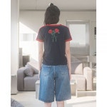 HAVISM DUSTY ROSE RAGLAN SS TEENAVY 851951 : 최고여섯