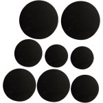 토토리티 8pcs 재사용 가능한 드럼 음소거 패드 스네어 드럼 연습을 위한 조용한 감쇠기 가정 연습을 위한 울림과 오버톤 감소 : 붕붕40