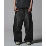 NOT4NERD Curved Semi Wide Denim Pants - Bla 855245 : 최고여섯