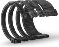 RTX 50/40 시리즈용 AsiaHorse 2VWR PSU 연장 케이블 키트 6AWG PCIe 50 소프트 브레이드 6PIN to 24핀 ATX / 4+4핀 EPS Black...