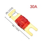 엘코키텍스 6Pcs 미니 ANL 퓨즈 30A AFS 자동차 해상 오디오 비디오 시스템용 MINI ANL 30A : 에르모어스
