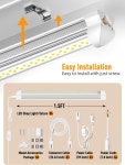 슈퍼리치대장상점 | OnlyLux LED 상점 조명 25W 3750LM 6000K 슈퍼 브라이트 플러그 앤... 작업대 워크숍용 연결 가능 유틸리티 조명(6팩) 6 Pack : 더프리리치