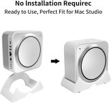 코어디자인스튜디오(CoreDesignStudio | M4/M2/M용 Sipno Mac 스튜디오 스탠드(2022–2024)... 공기 흐름 및 냉각 공간 절약 디자인 개선 미끄럼 방지 베이스 – 흰색 : 코어 솔루션즈