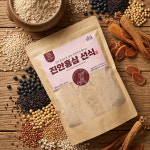 유명한장백떡방앗간 | 40년 전통 미숫가루 선식 1kg 식사대용 서리태 흑임자 홍삼 뽕잎 쑥 국내산 곡물 저당 : 유명한방앗간