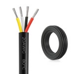 조명 안테나 스피커 태양열 시스템을 위한 Firmerst 20 게이지 30피트 4 도체 절연 전선 30FT 20AWG-4C : 대원무역사