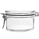 MiniWare 플랫 메이슨 병 (10.2 x 6.4cm(4 x 2.5인치)) - - 투명 하드 플라스틱 283.5(10온스), 모든 디저트용 용기 : 디와이코퍼레이션1