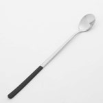 누심 블랙 23.5cm 롱 티스푼 홈카페분위기 아이스크림스푼 긴수저 : 누구보다 추천에 진심