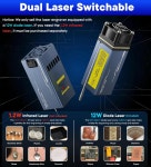 스컬펀 큐브 울트라 조각기 연기 필터가 장착된 12000mW급 1등급 커터 150×135mm 작업 공간 목재 아크릴 가죽 코팅 세라믹 산화 금속용 완전...