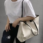 씨에이치케이컴퍼니 | 옆집샵 가벼운 배색 캔버스 숄더백 데일리 여성 가방 면 가방 : nexthouseshop