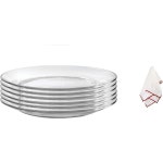 광택 천이 있는 듀랄렉스 라이즈 플레이트 Dinner Plate 9.3 Inches/ Set of 6 : 투인스 컴퍼니 ap