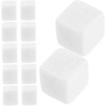 스토바자 12Pcs 위스키 애호가를 위한 재사용 가능한 스톤 착용. 스피릿 편리한 아이스 큐브로 부드러운 표면 용이성 제공 : 제트에이컴퍼니