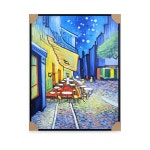 반고흐 '밤의 카페 테라스' 감성 유화 캔버스 액자 (60cm x 80cm) : 엘림더원