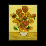 반고흐 '해바라기' 감성 유화 캔버스 액자 (60cm x 80cm) : 엘림더원