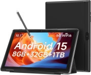 WUIUHOU 10.1인치 안드로이드 15 태블릿 8GB RAM 32GB 스토리지 HD IPS 디스플레이 5G WiFi 6 600mAh 배터리 통화용 듀얼 카메라 케이스...