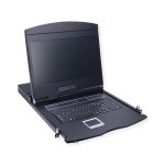 가치 19인치 KVM 스위치 8포트 TFT169 VGA USB 키보드 레이아웃 D : 모드 온