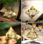 피그시트 크리스탈 피라미드 선스톤 장식 선물 홈 데코 (측면 길이 4cm) Side length 4 cm : 모어센스MoreSense